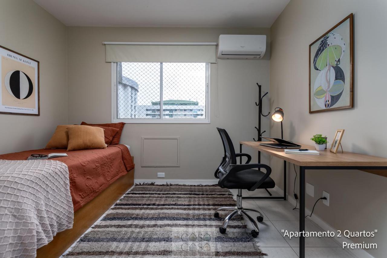 2 Quartos Com Varanda A 300M Riocentro Wi-Fi 120Mbps E Cozinha Completa - Condominio Com Piscina, Estacionamento, Portaria 24H E Parquinho Infantil - Apartamento Indicado Para Grupos, Hospedes A Trabalho E Criancas Rio de Janeiro Eksteriør bilde