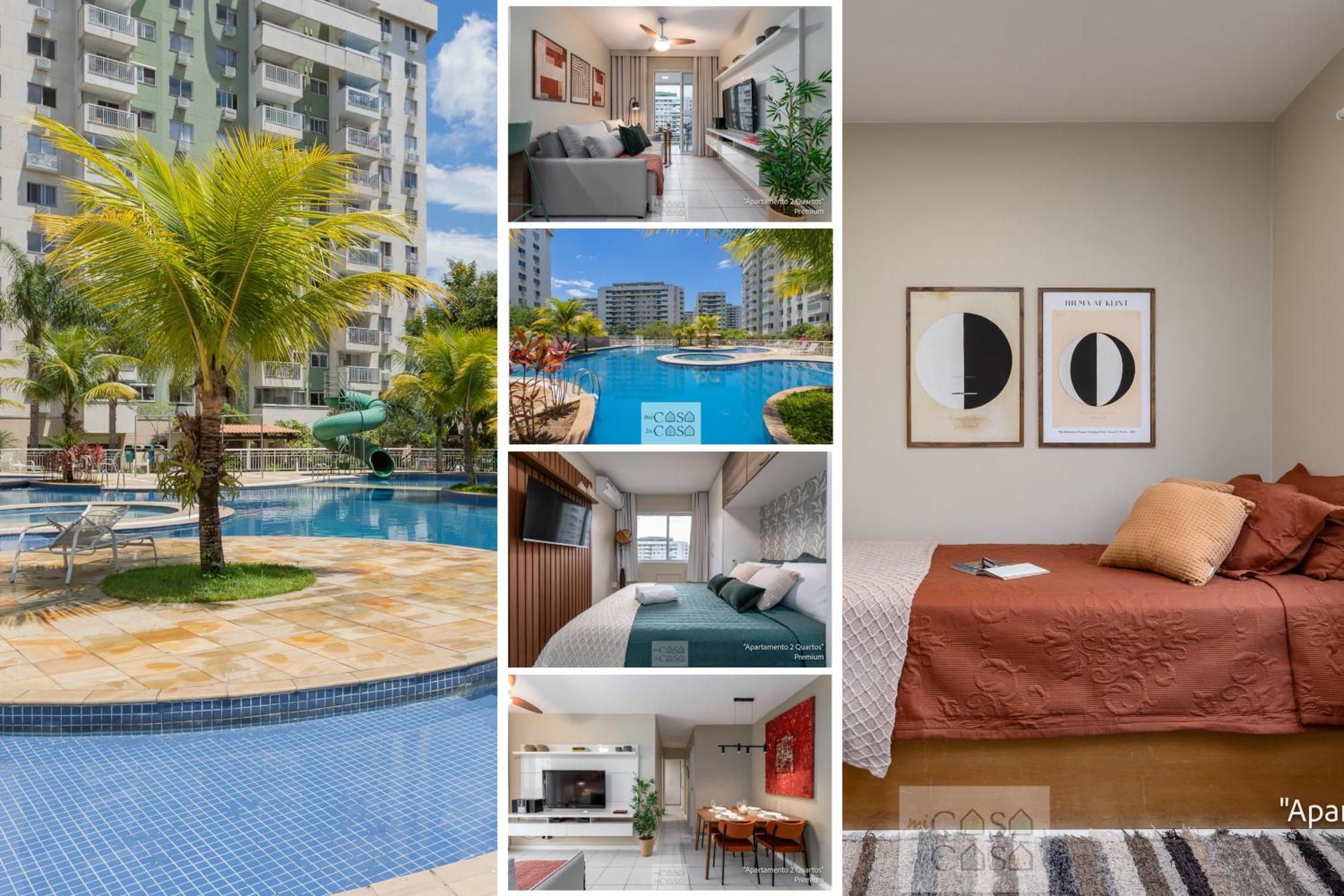 2 Quartos Com Varanda A 300M Riocentro Wi-Fi 120Mbps E Cozinha Completa - Condominio Com Piscina, Estacionamento, Portaria 24H E Parquinho Infantil - Apartamento Indicado Para Grupos, Hospedes A Trabalho E Criancas Rio de Janeiro Eksteriør bilde