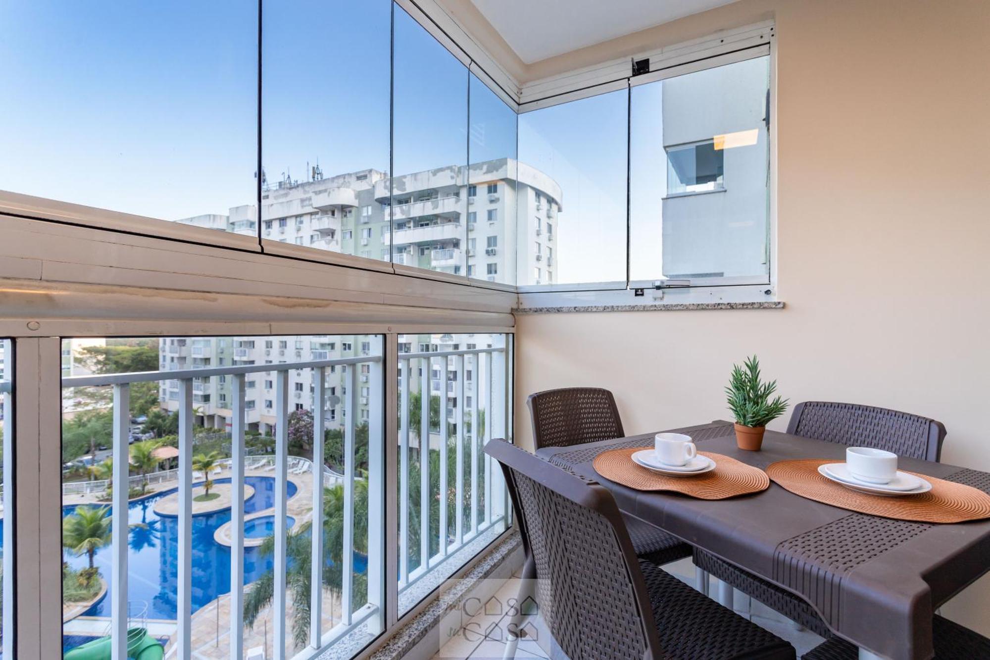 2 Quartos Com Varanda A 300M Riocentro Wi-Fi 120Mbps E Cozinha Completa - Condominio Com Piscina, Estacionamento, Portaria 24H E Parquinho Infantil - Apartamento Indicado Para Grupos, Hospedes A Trabalho E Criancas Rio de Janeiro Eksteriør bilde