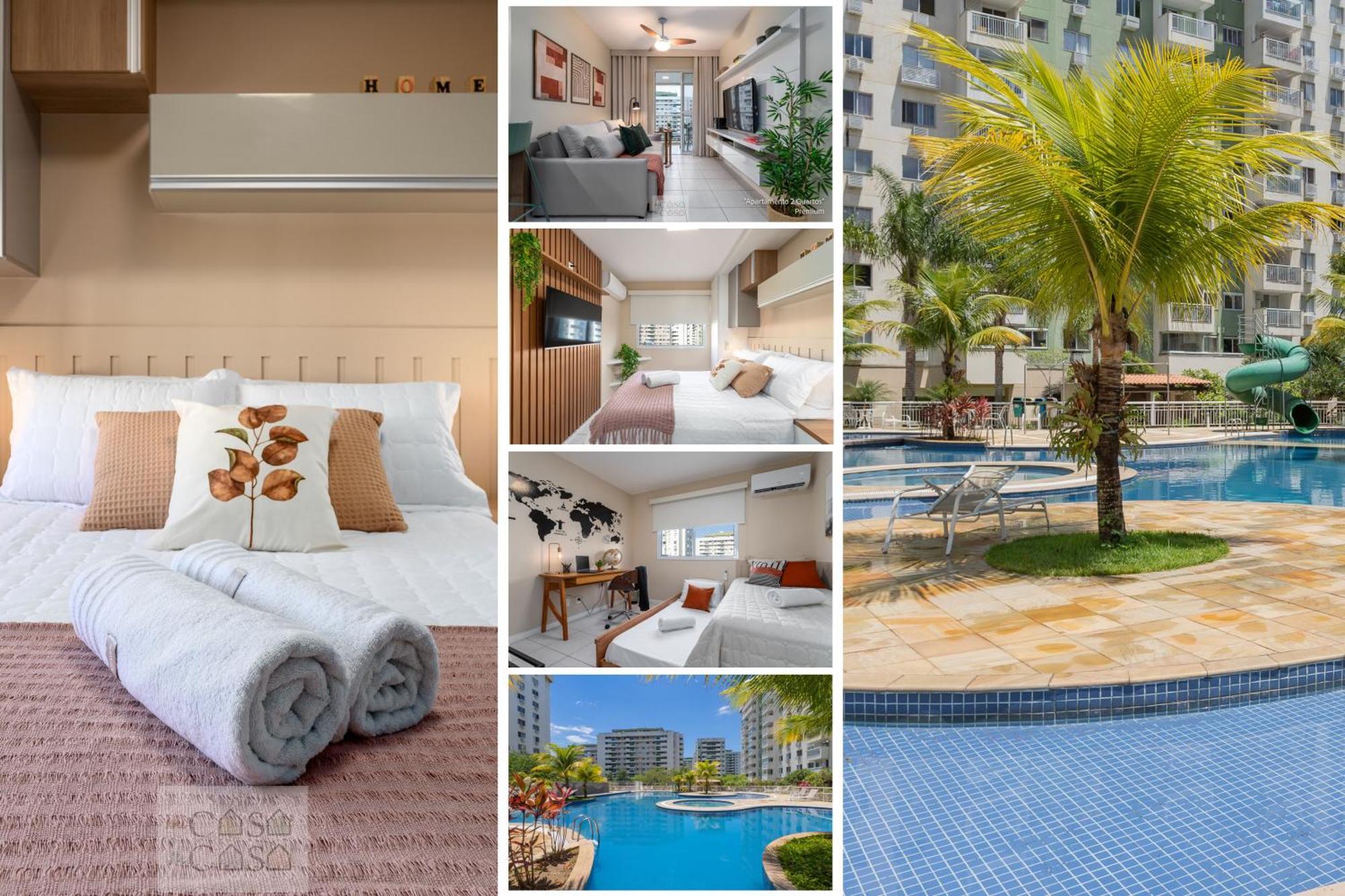 2 Quartos Com Varanda A 300M Riocentro Wi-Fi 120Mbps E Cozinha Completa - Condominio Com Piscina, Estacionamento, Portaria 24H E Parquinho Infantil - Apartamento Indicado Para Grupos, Hospedes A Trabalho E Criancas Rio de Janeiro Eksteriør bilde